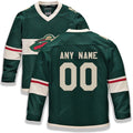 Custom Green MIN Hockey Shirt Top