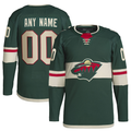 Custom Green MIN Hockey Shirt Top