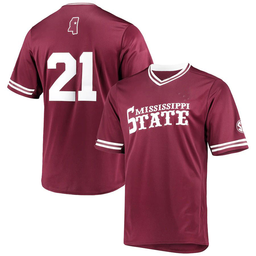 Custom Maroon Baseball Shirt Top
