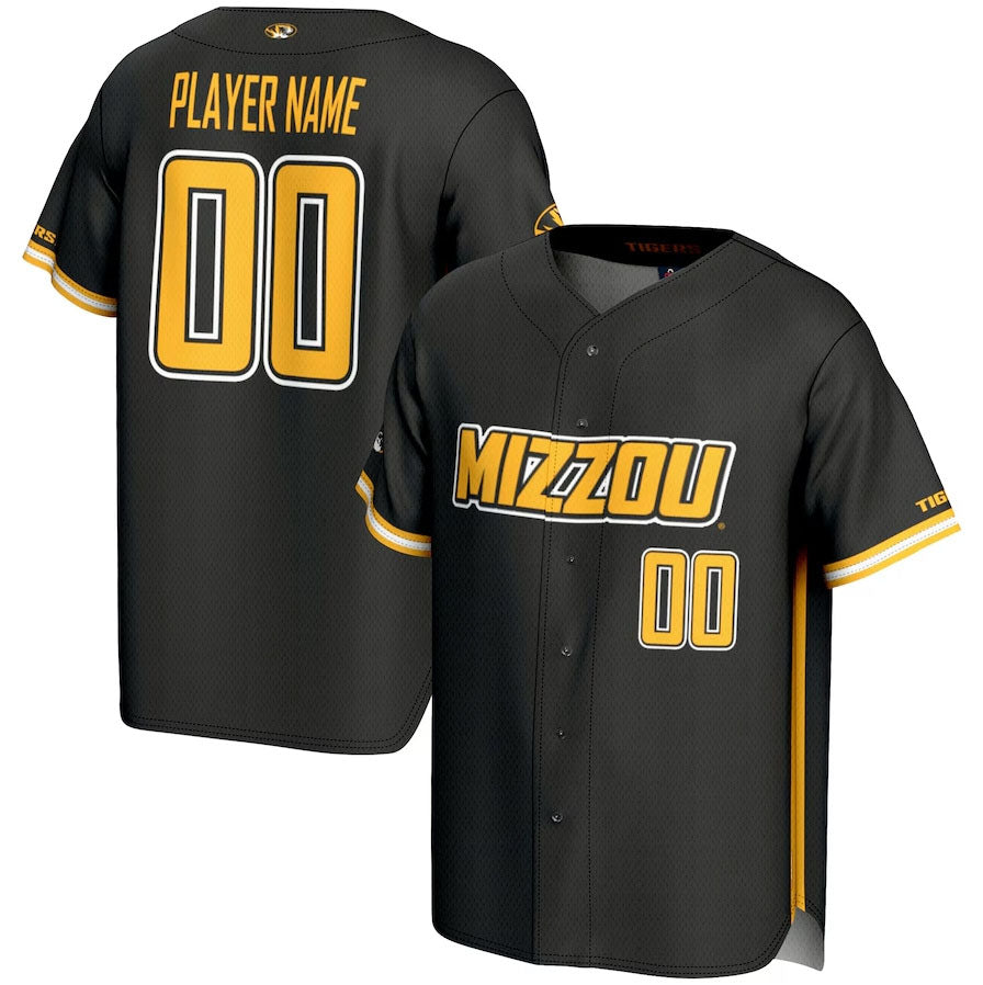 Custom Black DET Baseball Shirt Top