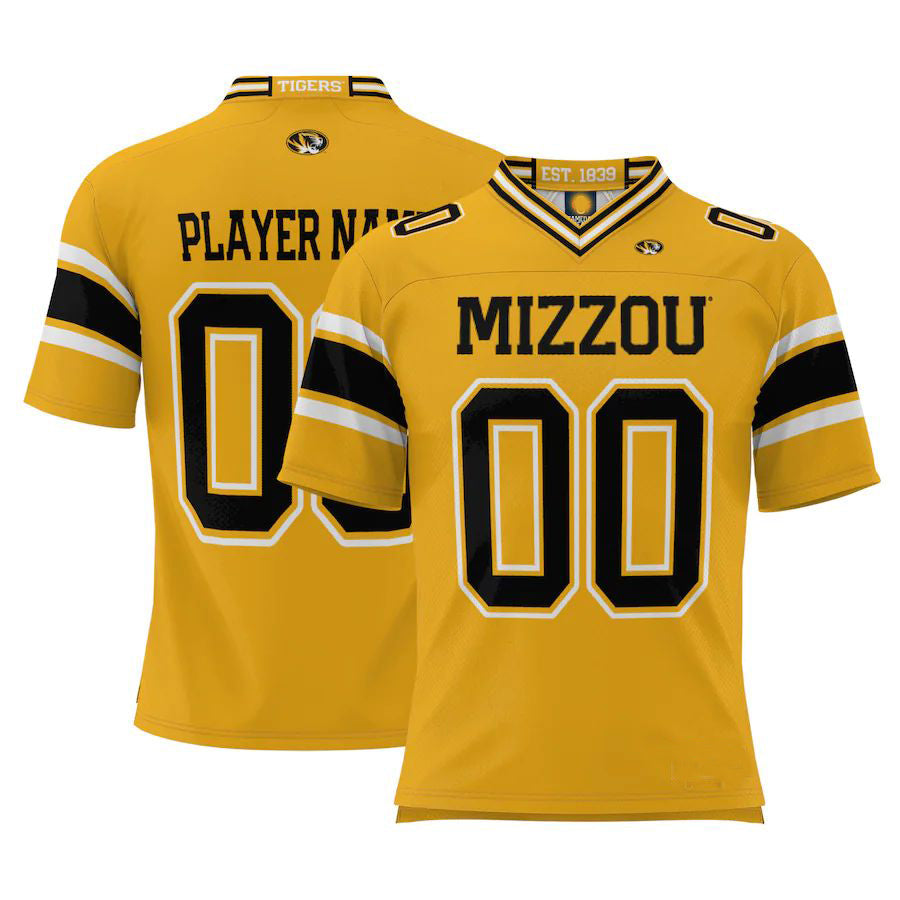 Custom Gold Football Shirt Top