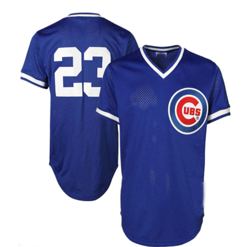Custom #23 Royal Blue Throwback CHC Baseball Shirt Top