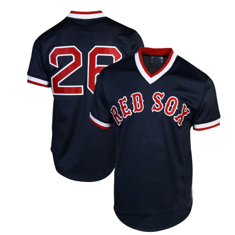 Custom #26 Navy Blue 1992 BOS Baseball Shirt Top