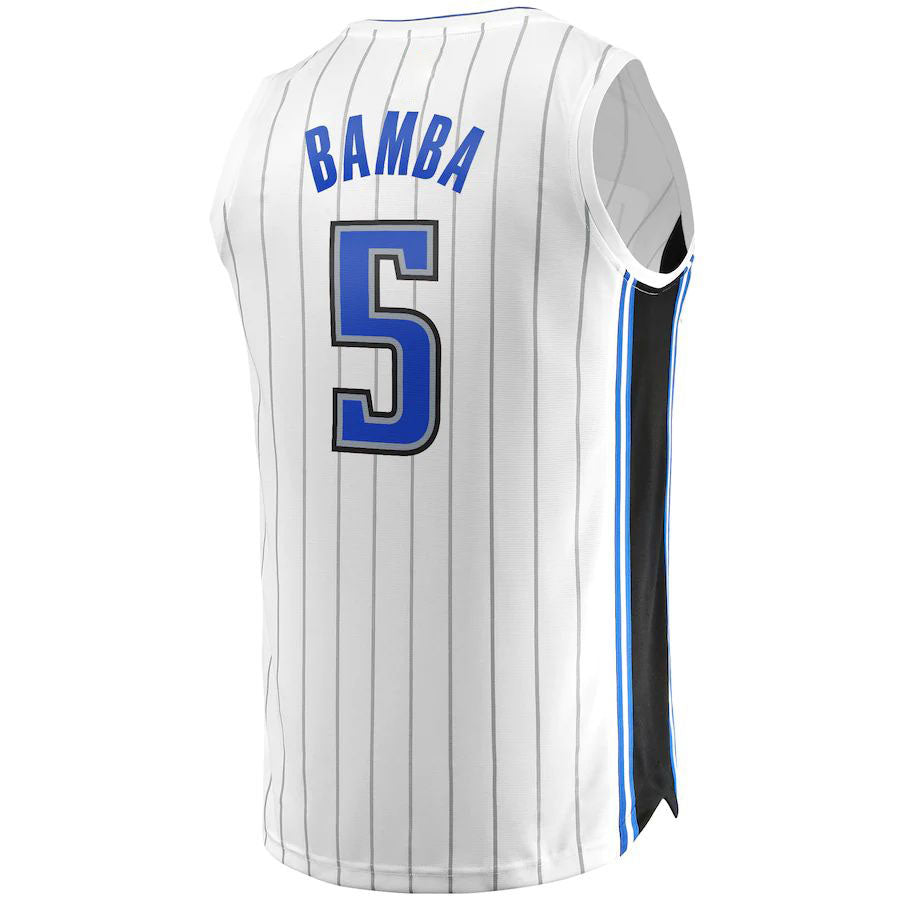 Custom #5 White ORL Basketball Shirt Top