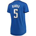 Custom #5 Blue ORL Basketball Shirt Top