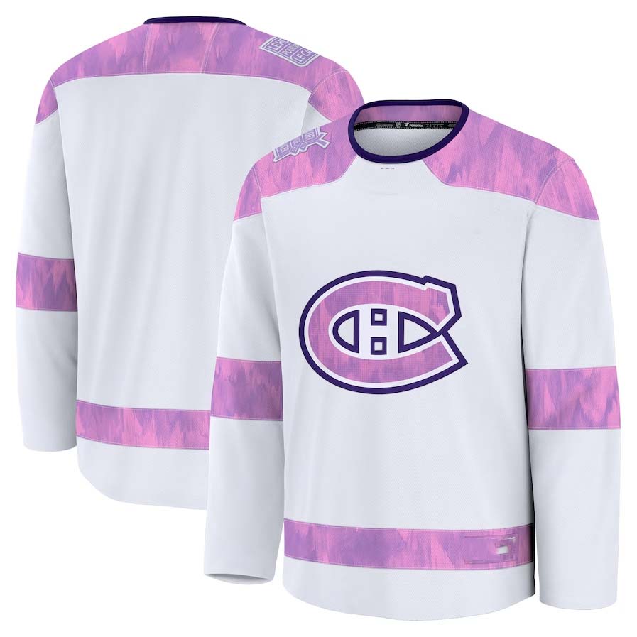 Custom White 2024 MTL Hockey Shirt Top
