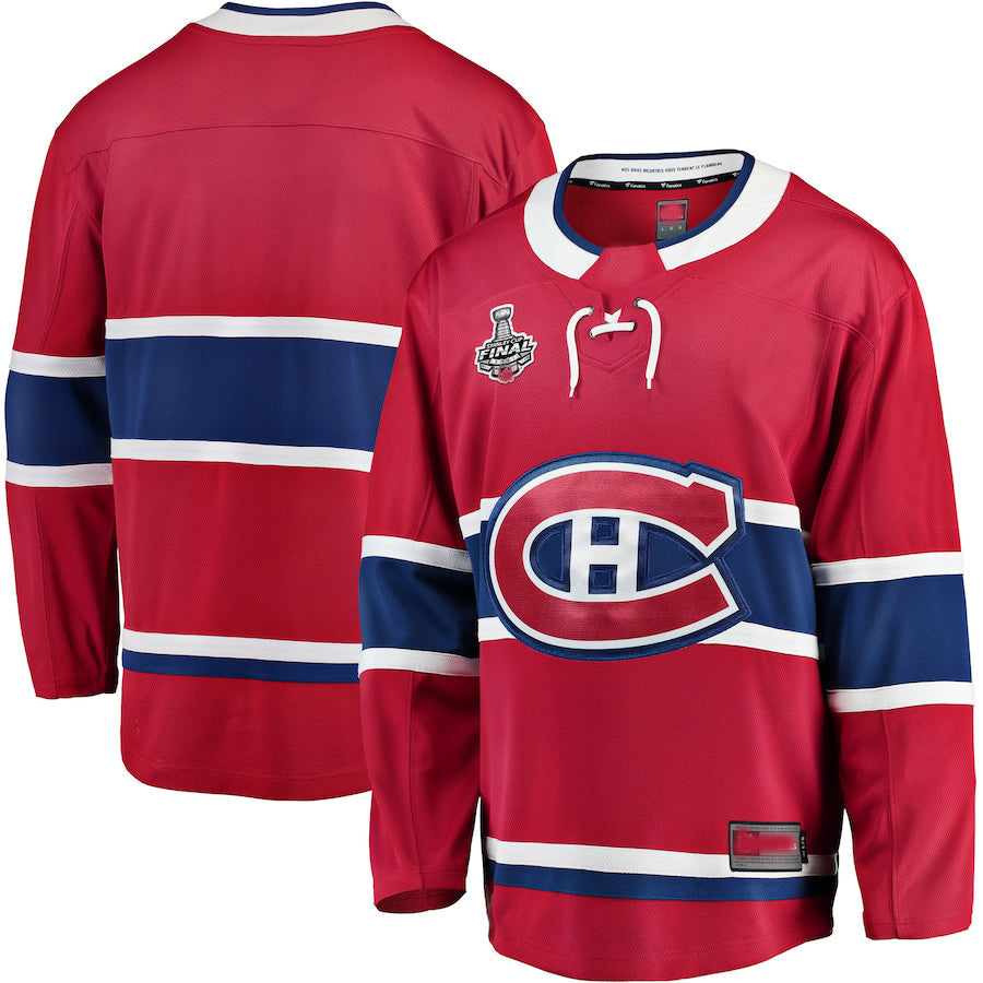 Custom Red 2021 Stanley Cup MTL Hockey Shirt Top