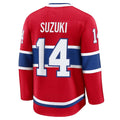 Custom #14 Red MTL Hockey Shirt Top