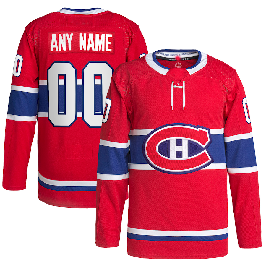 Custom Red MTL Hockey Shirt Top