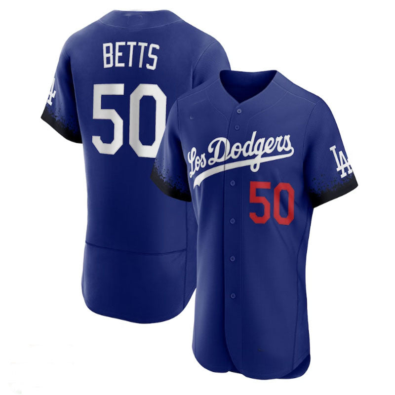 Custom #50 City Connect LAD Baseball Shirt Top