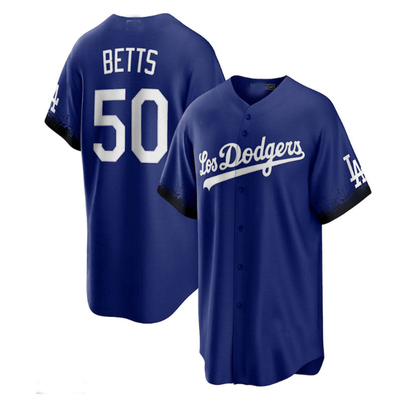 Custom #50 City Connect LAD Baseball Shirt Top