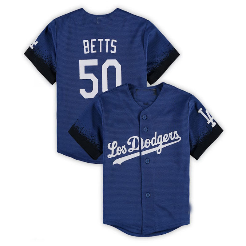Custom #50 City Connect LAD Baseball Shirt Top