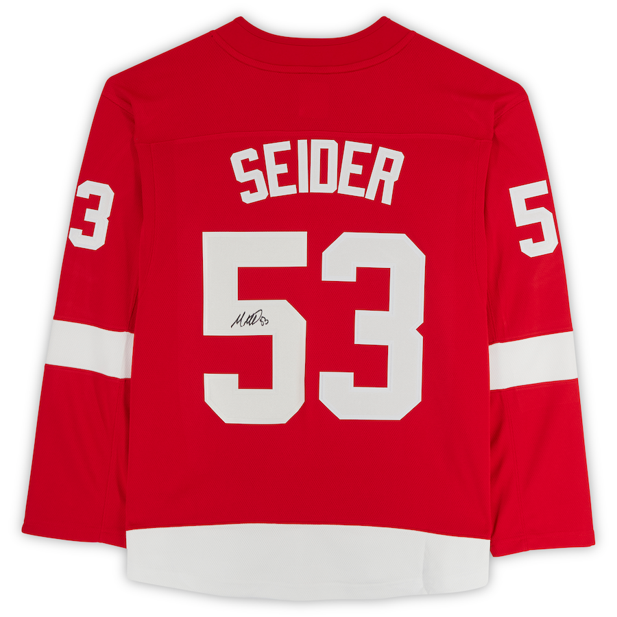 Custom #53 Red DET Hockey Shirt Top