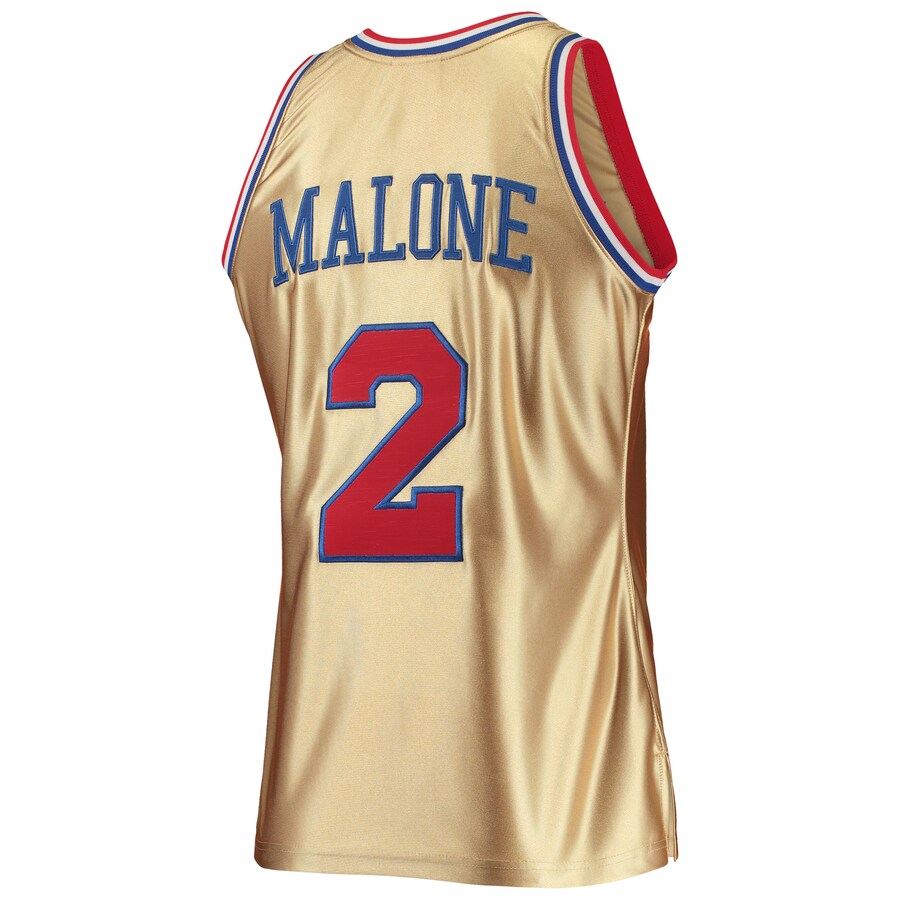 Custom #2 Gold 1982 PHI Basketball Shirt Top