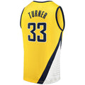 Custom #33 Gold IND Basketball Shirt Top