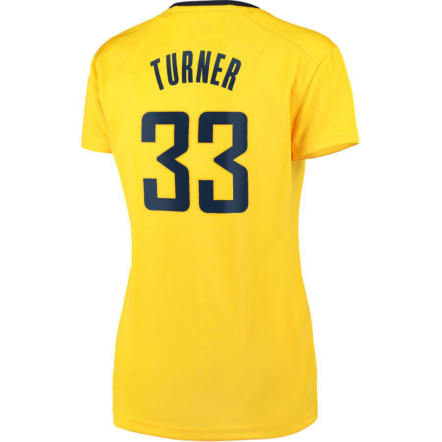 Custom #33 Gold IND Basketball Shirt Top