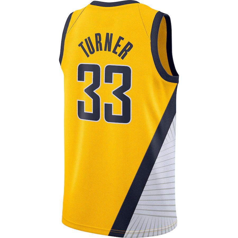 Custom #33 Gold IND Basketball Shirt Top