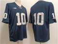 Custom #10 Navy College Shirt Top