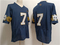 Custom #7 Navy College Shirt Top