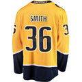 Custom #36 Gold NSH Hockey Shirt Top