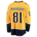 Custom #81 Gold NSH Hockey Shirt Top
