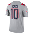 Custom #10 Gray NE Football Shirt Top