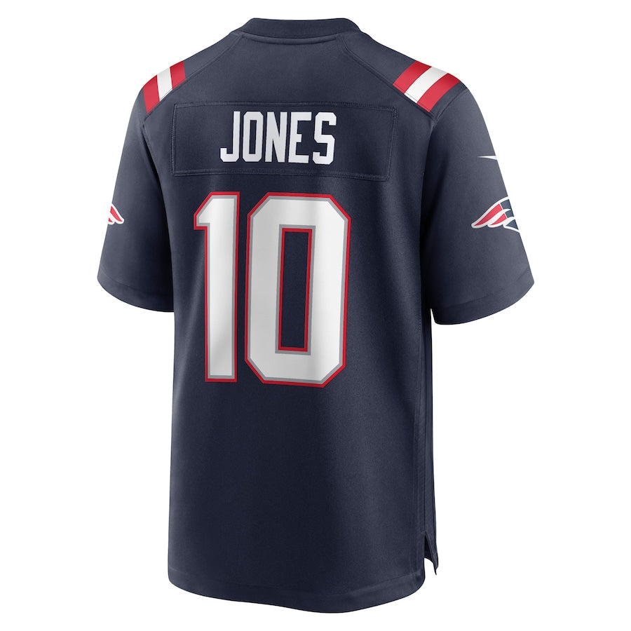 Custom #10 Navy NE Football Shirt Top