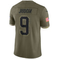 Custom #9 Olive 2022 NE Football Shirt Top