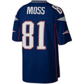 Custom #81 Navy NE Football Shirt Top