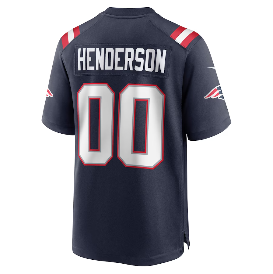 Custom #00 Navy 2025 NE Football Shirt Top