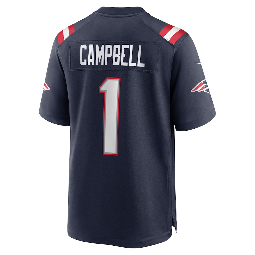 Custom #1 Navy 2025 NE Football Shirt Top