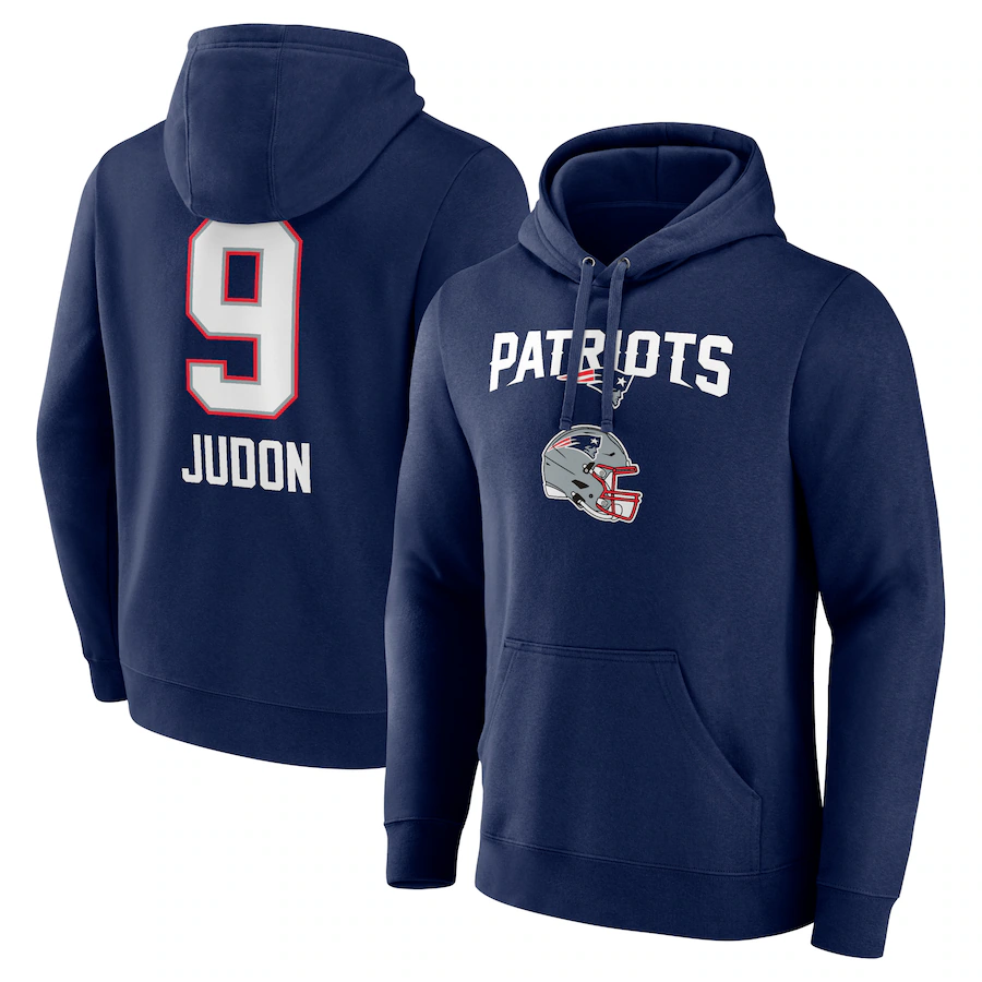 Custom #9 Navy NE Football Shirt Top
