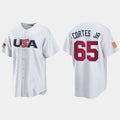 Custom #65 White 2023 NYY Baseball Shirt Top