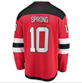 Custom #10 Red NJD Hockey Shirt Top