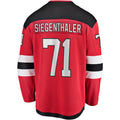 Custom #71 Red NJD Hockey Shirt Top