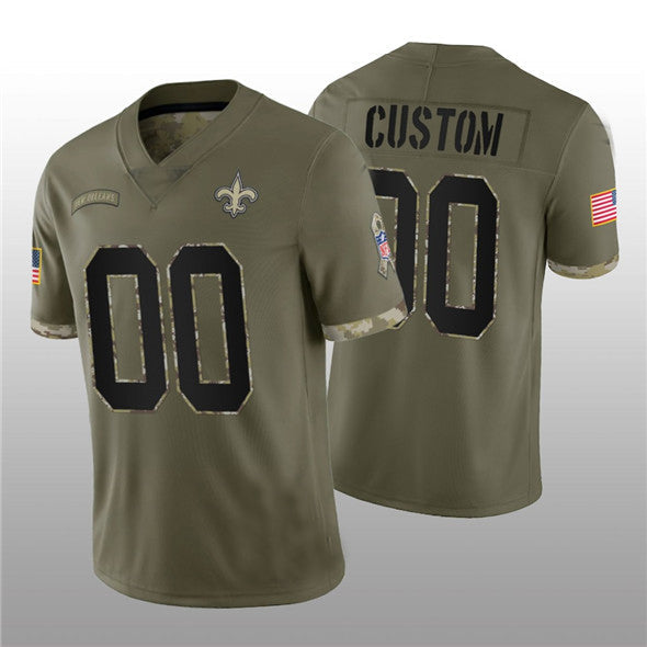 Custom Olive 2022 NO Football Shirt Top