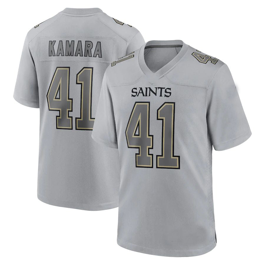 Custom #41 Gray NO Football Shirt Top