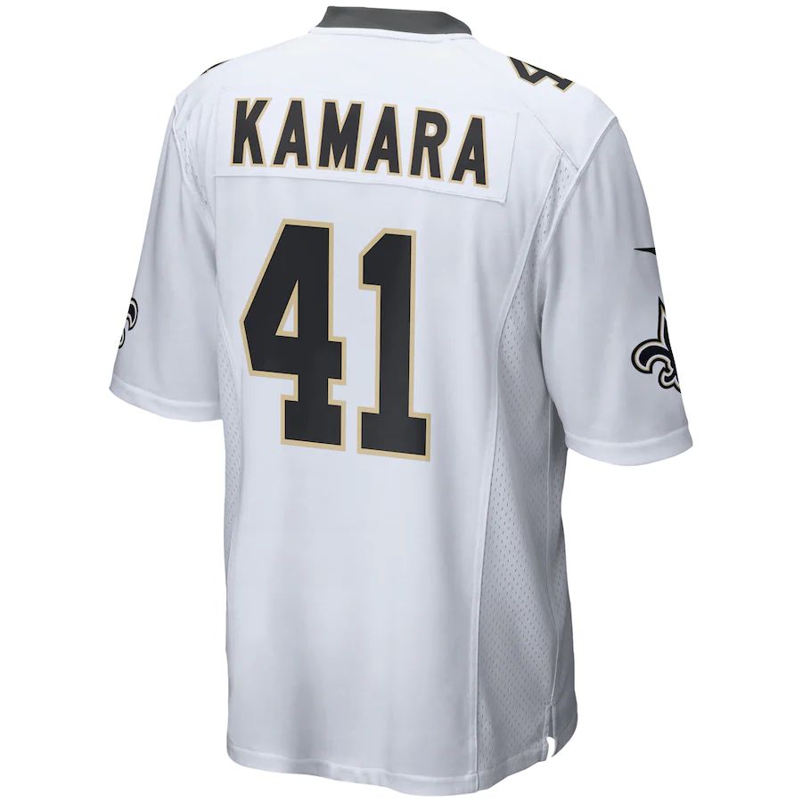 Custom #41 White NO Football Shirt Top
