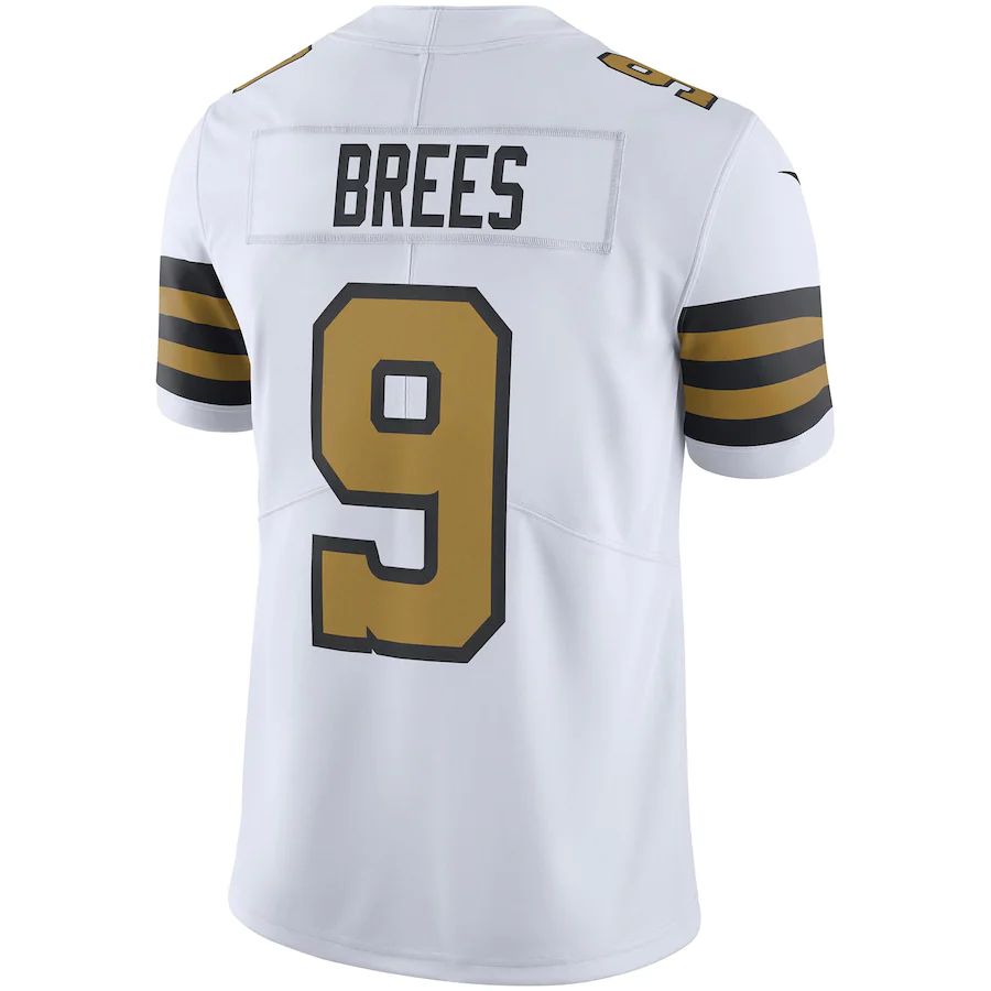 Custom #9 White NO Football Shirt Top