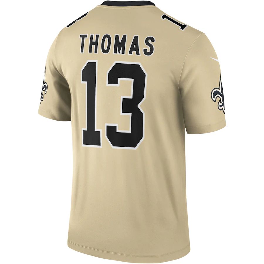 Custom #13 Gold NO Football Shirt Top
