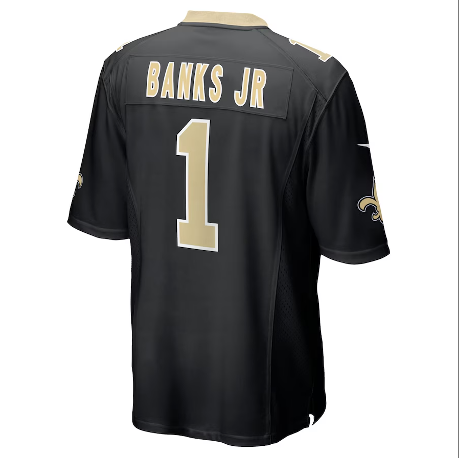 Custom #1 Black 2025 NO Football Shirt Top