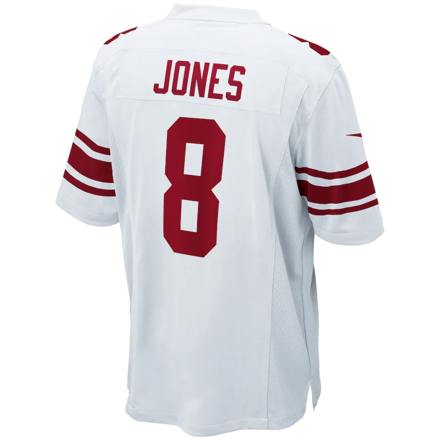 Custom #8 White Football Shirt Top