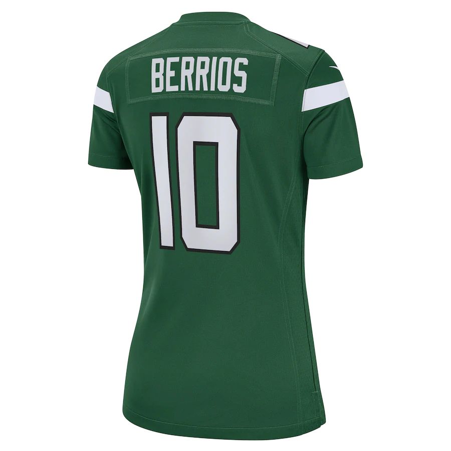 Custom #10 Green NYJ Football Shirt Top