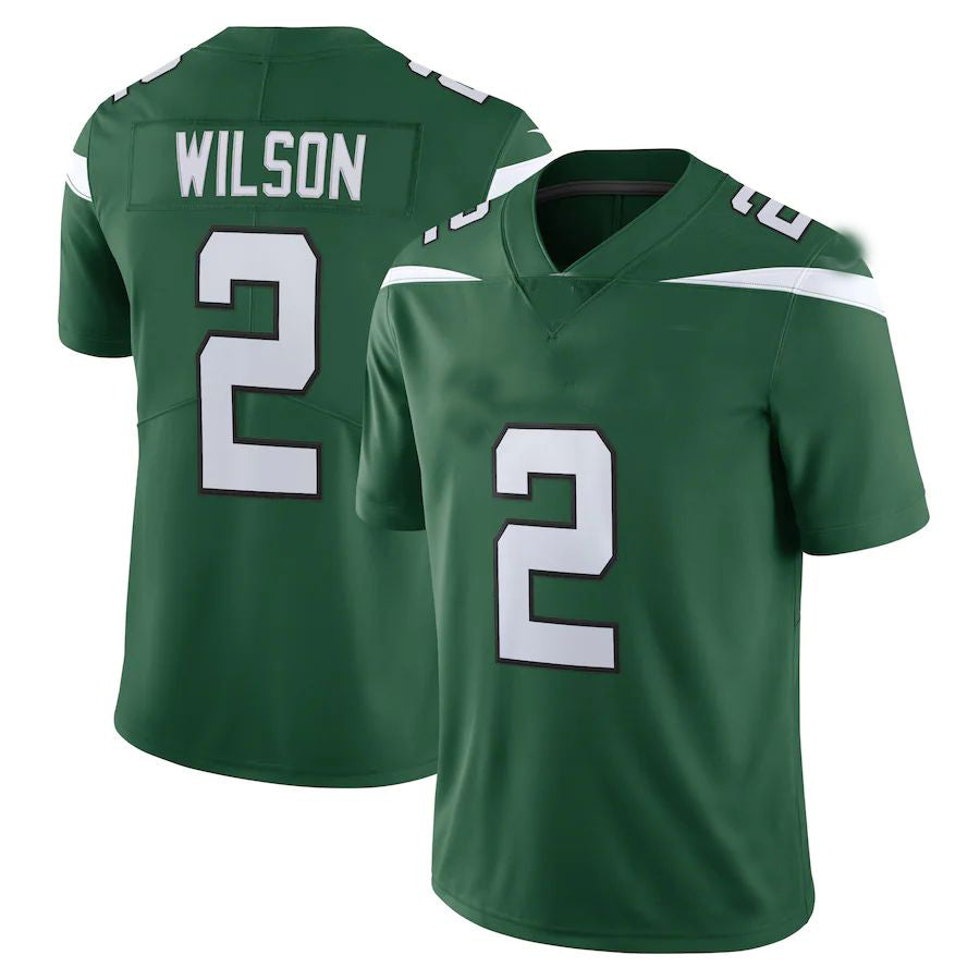 Custom #2 Green NYJ Football Shirt Top