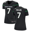 Custom #7 Black NYJ Football Shirt Top