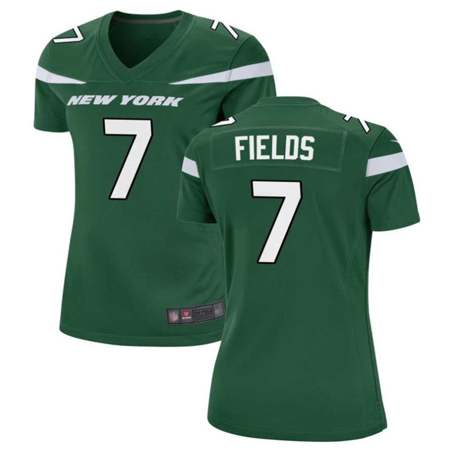 Custom #7 Green NYJ Football Shirt Top