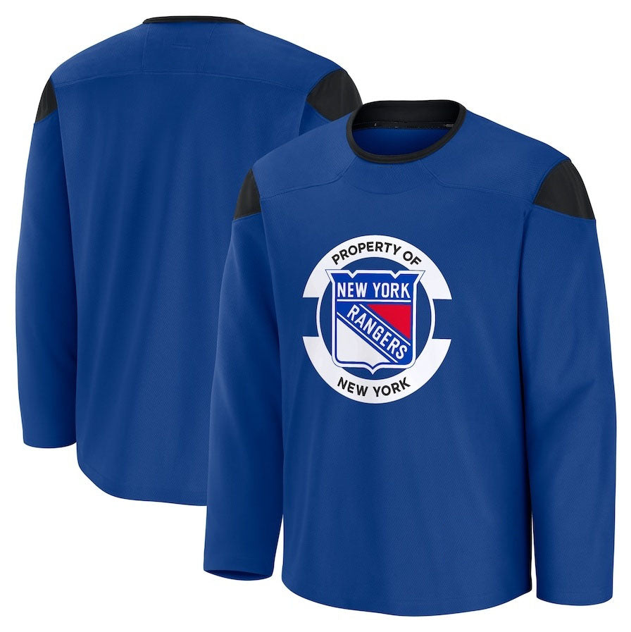 Custom Blue Hockey Shirt Top