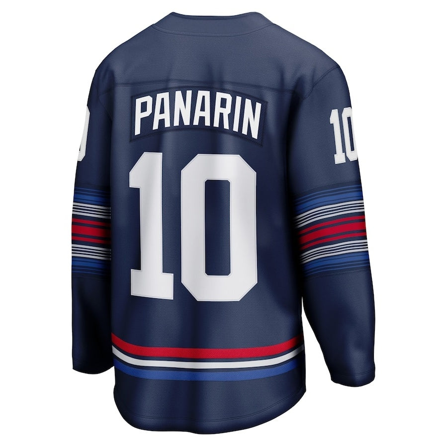 Custom #10 Navy Hockey Shirt Top