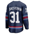 Custom #31 Navy Hockey Shirt Top