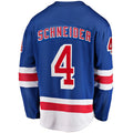 Custom #4 Blue Hockey Shirt Top